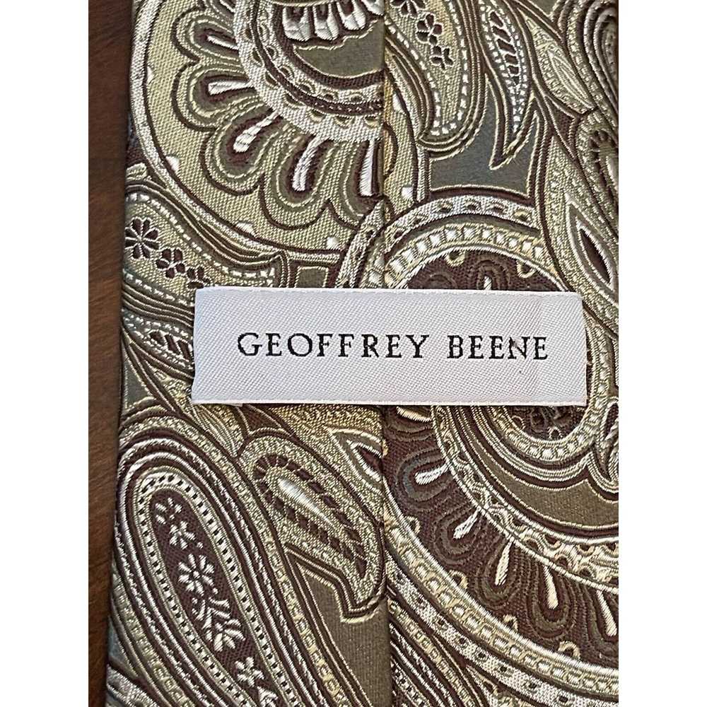 Geoffrey Beene Geoffrey Beene Green Brown Hand Ma… - image 8