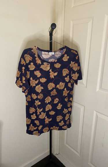 Dries Van Noten Dries van Noten Navy Floral Tee