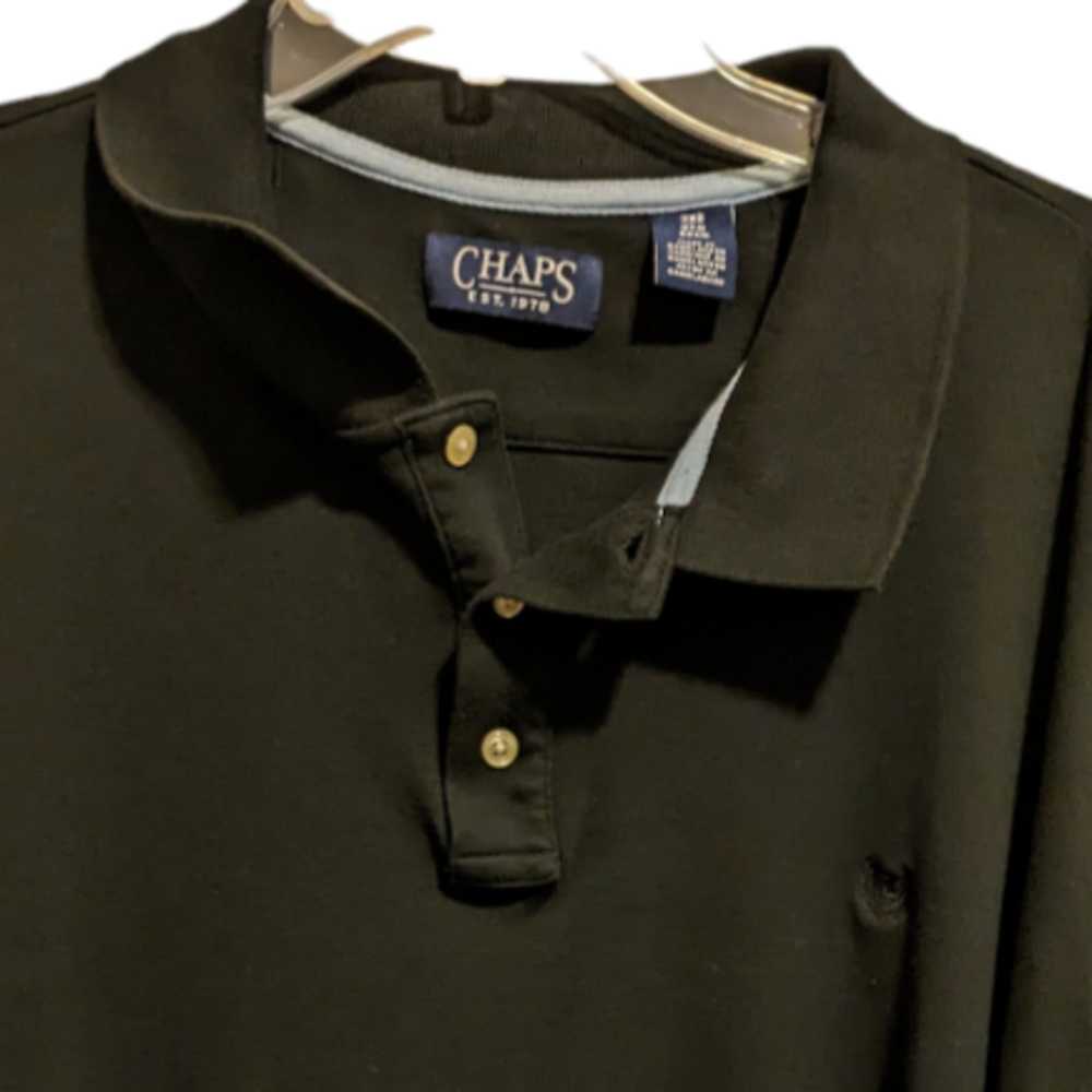 Chaps Black CHAPS Polo Shirt. Men's Size 3B/3X - image 5