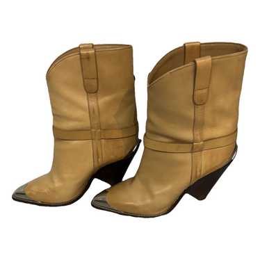 Isabel Marant Lamsy leather cowboy boots - image 1