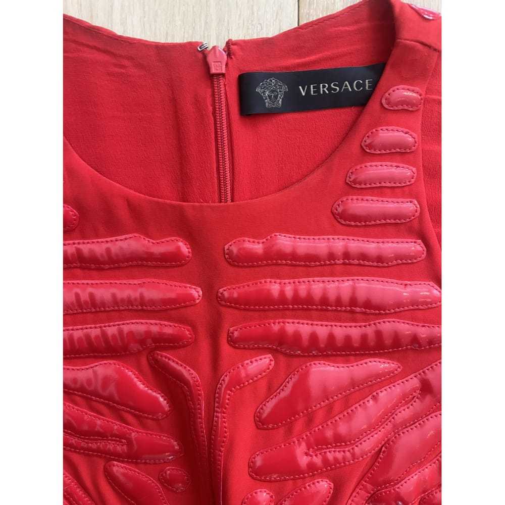 Versace Silk mid-length dress - image 6