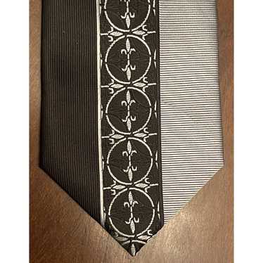 Twenty Twenty Dollars Tie Black Gray Hand Made Si… - image 1