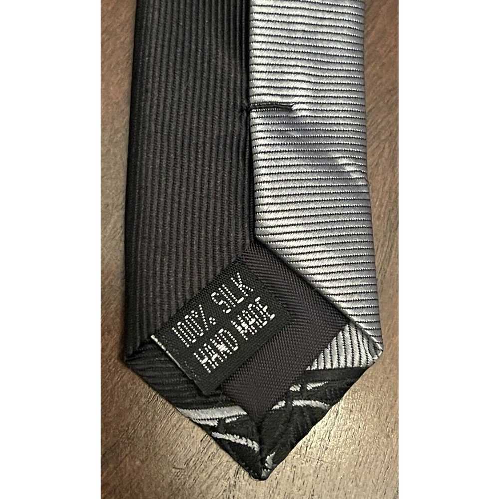 Twenty Twenty Dollars Tie Black Gray Hand Made Si… - image 7