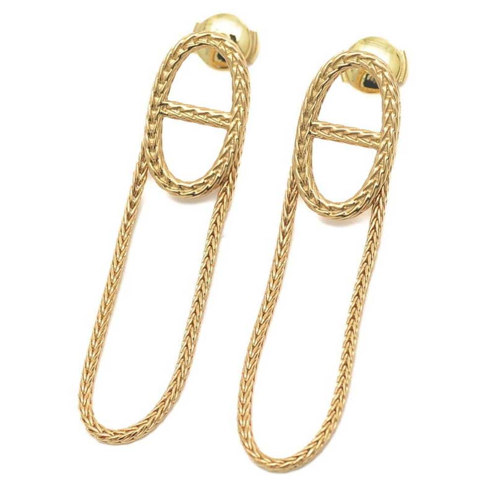 Hermes HERMES Chaine d'Ancre Danae earrings K18YG - image 2