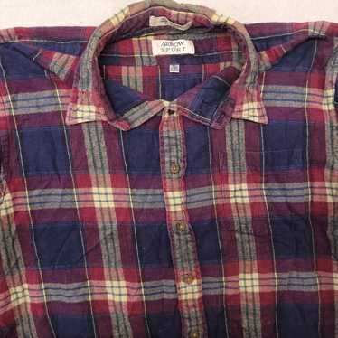Arrow Arrow Tartan Flannel Shirt Mens Size Extra … - image 1