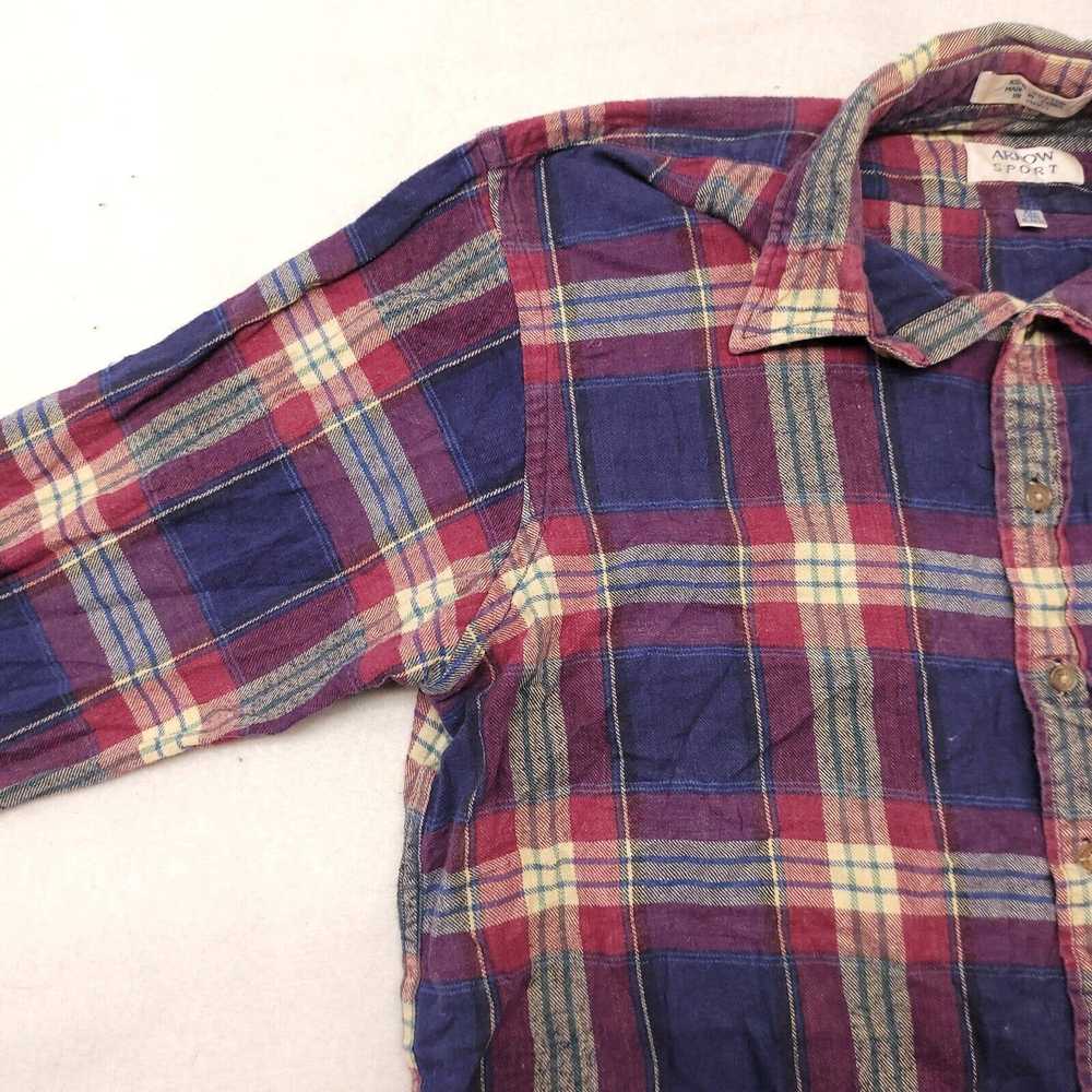 Arrow Arrow Tartan Flannel Shirt Mens Size Extra … - image 4