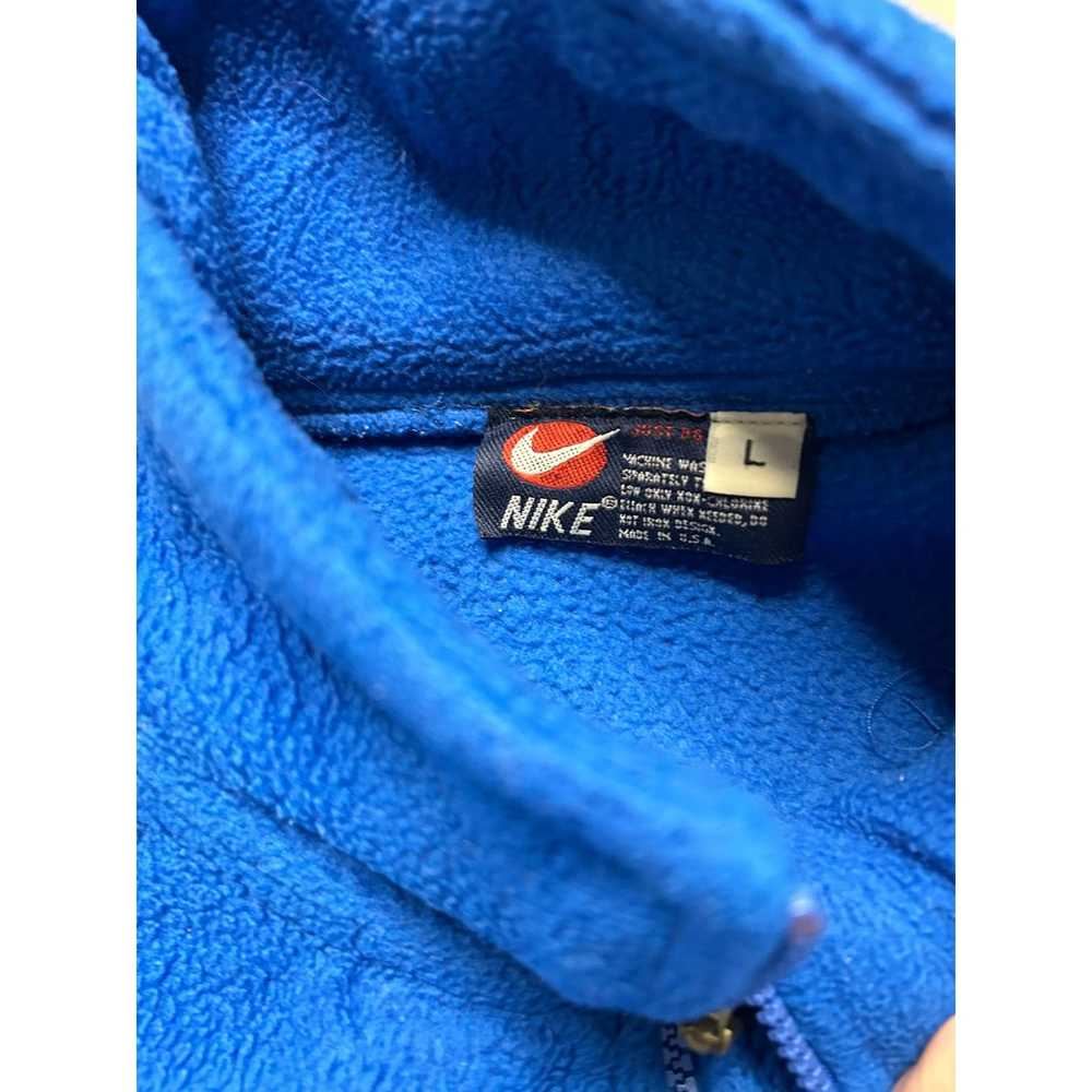 Nike Vintage Nike 1/4 Zip Fleece Pullover Sweatsh… - image 4