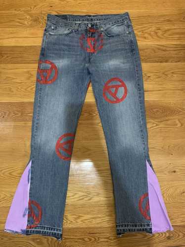 Vale Arkivelives screen print denim