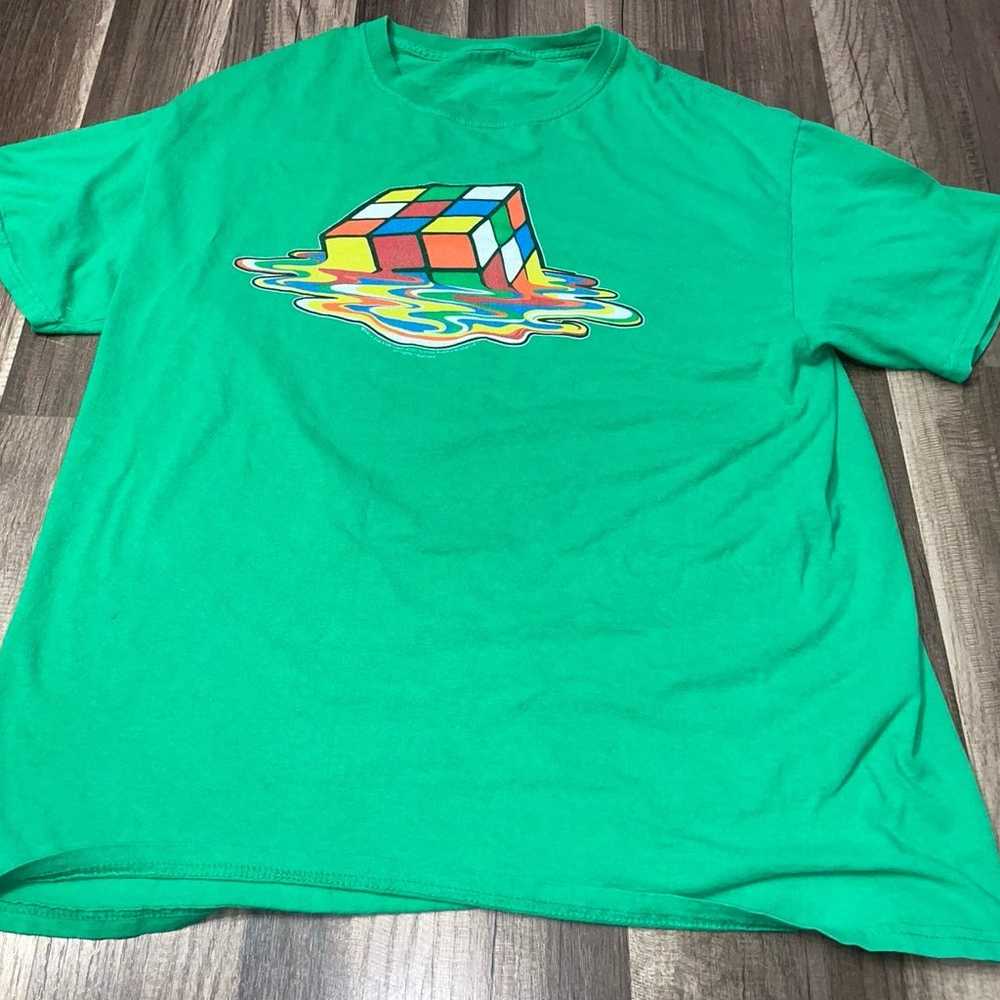 Vintage Melting Rubix Cube Shirt - image 2