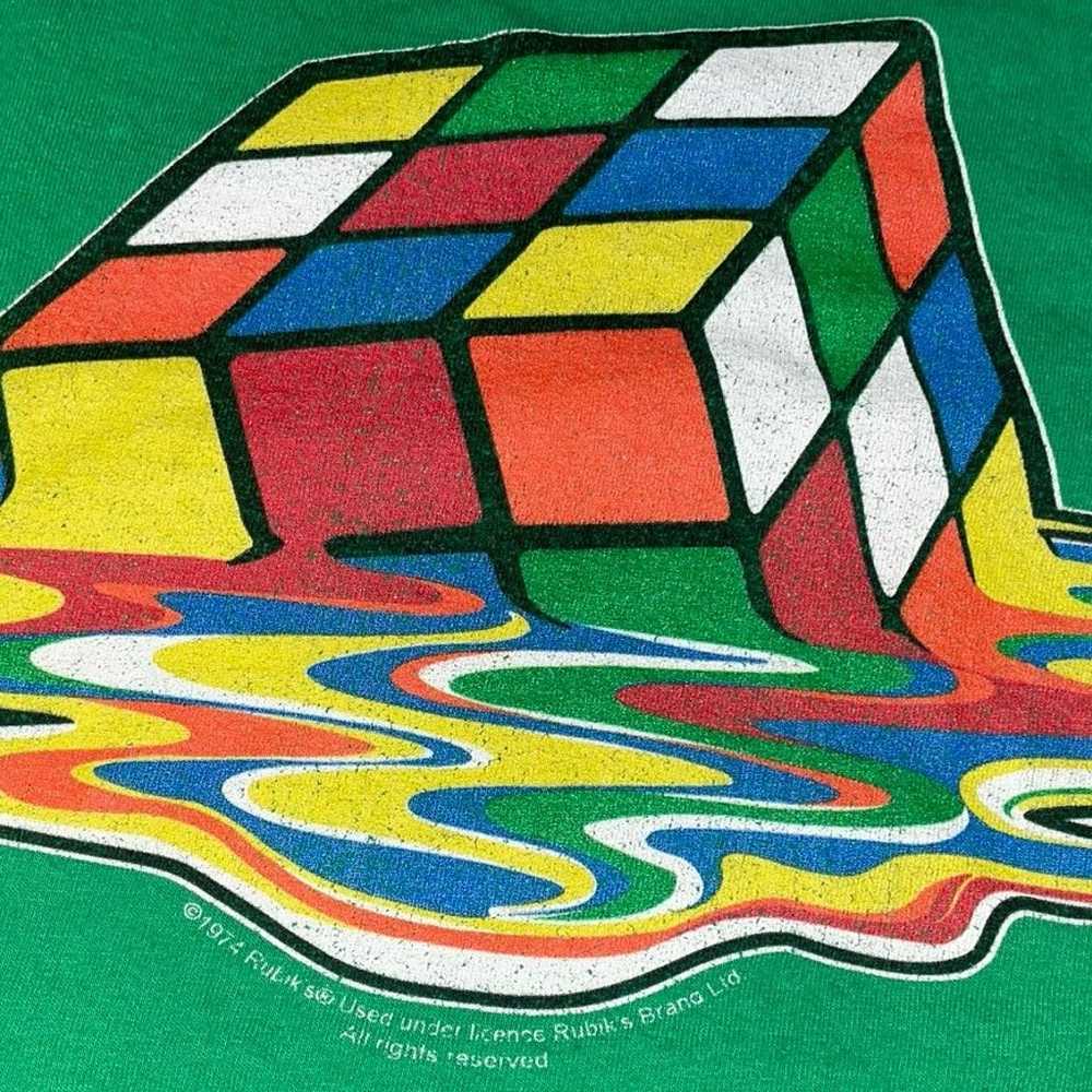 Vintage Melting Rubix Cube Shirt - image 3