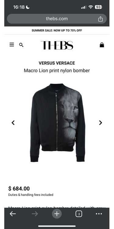 Versus Versace VERSUS VERSACE Macro Lion print nyl