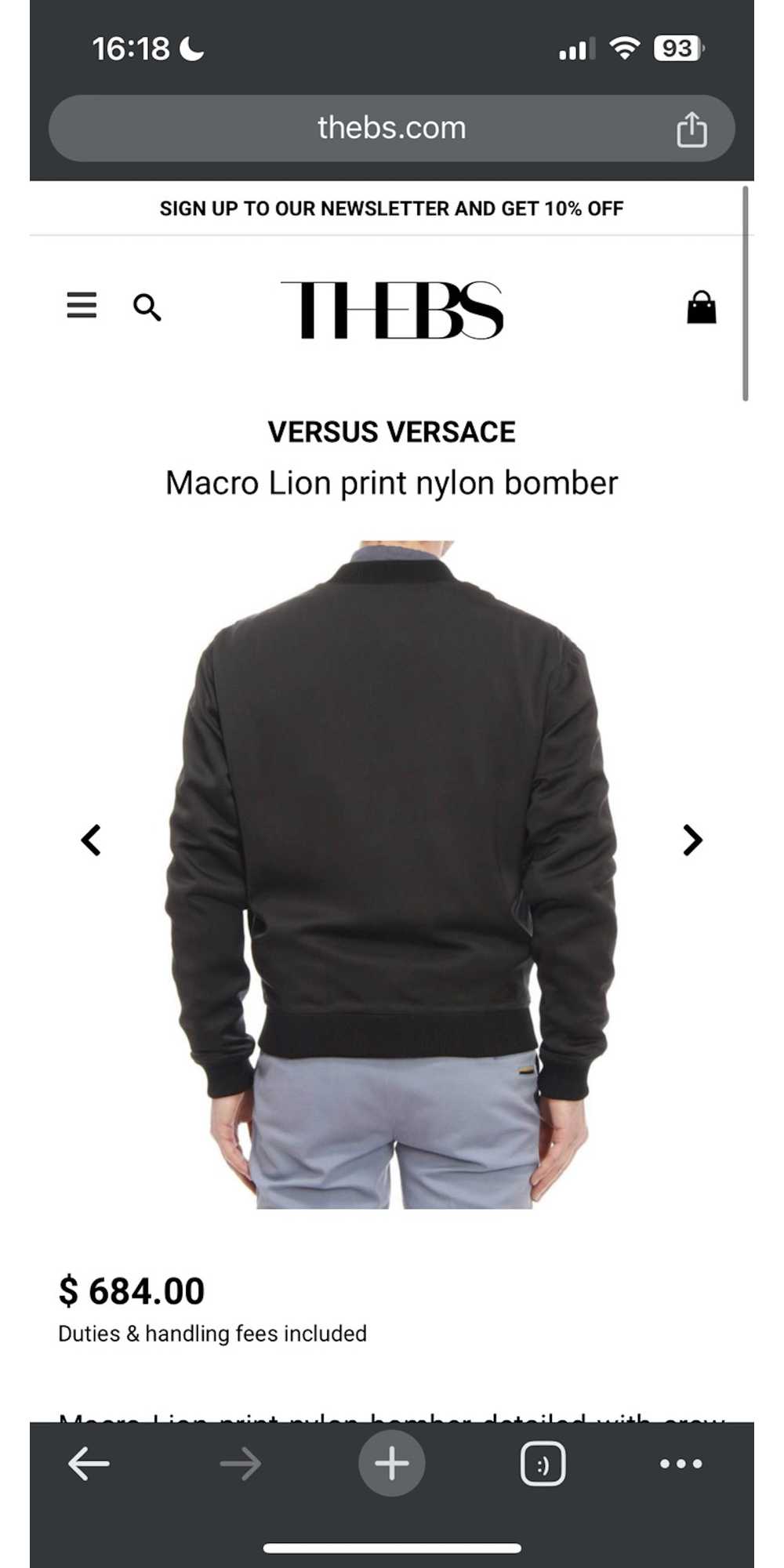 Versus Versace VERSUS VERSACE Macro Lion print ny… - image 3