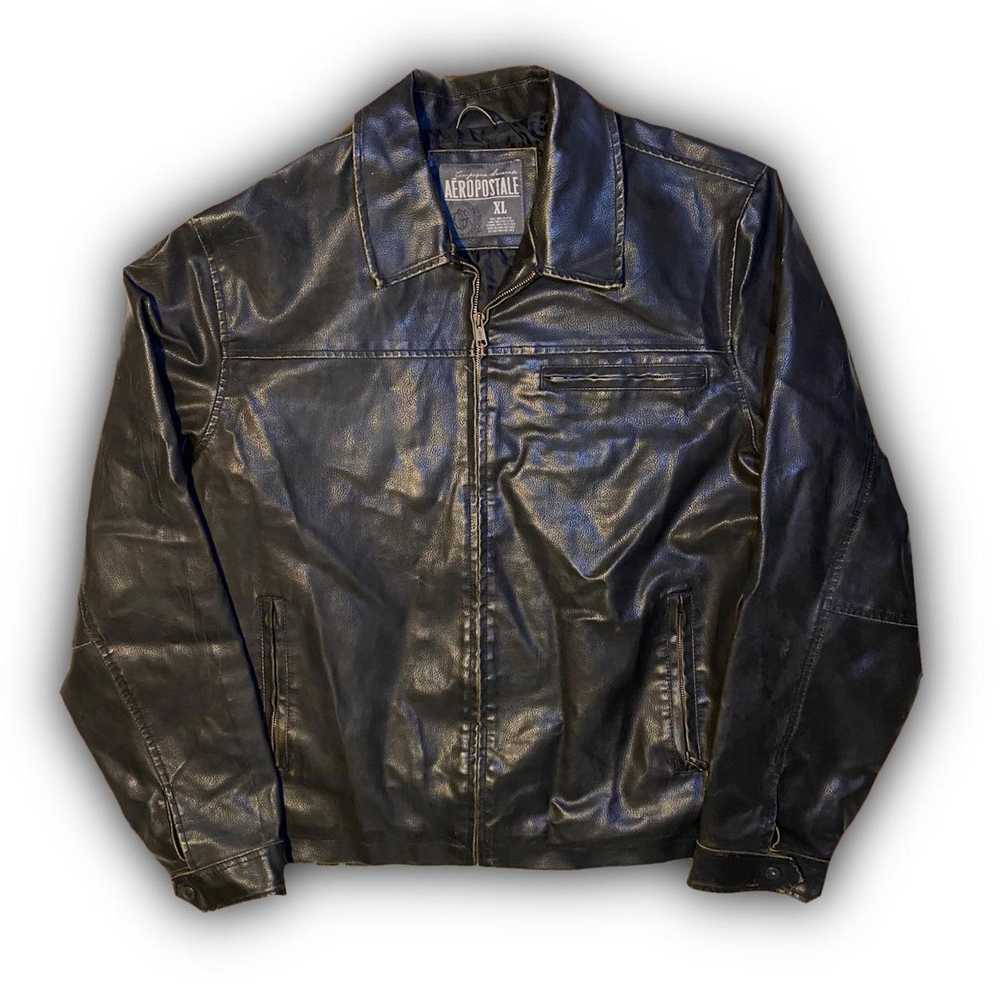 Aeropostale Aeropostale Leather Jacket Size Xl - image 1