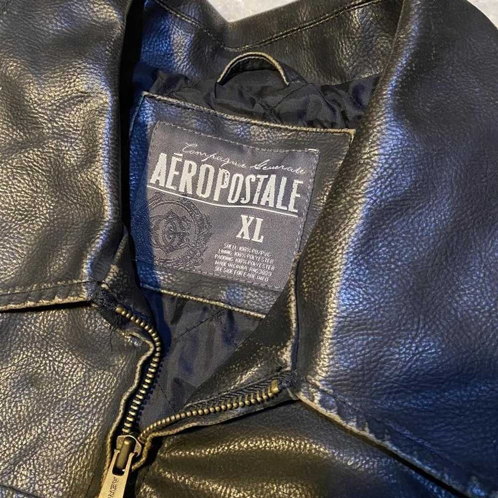 Aeropostale Aeropostale Leather Jacket Size Xl - image 3