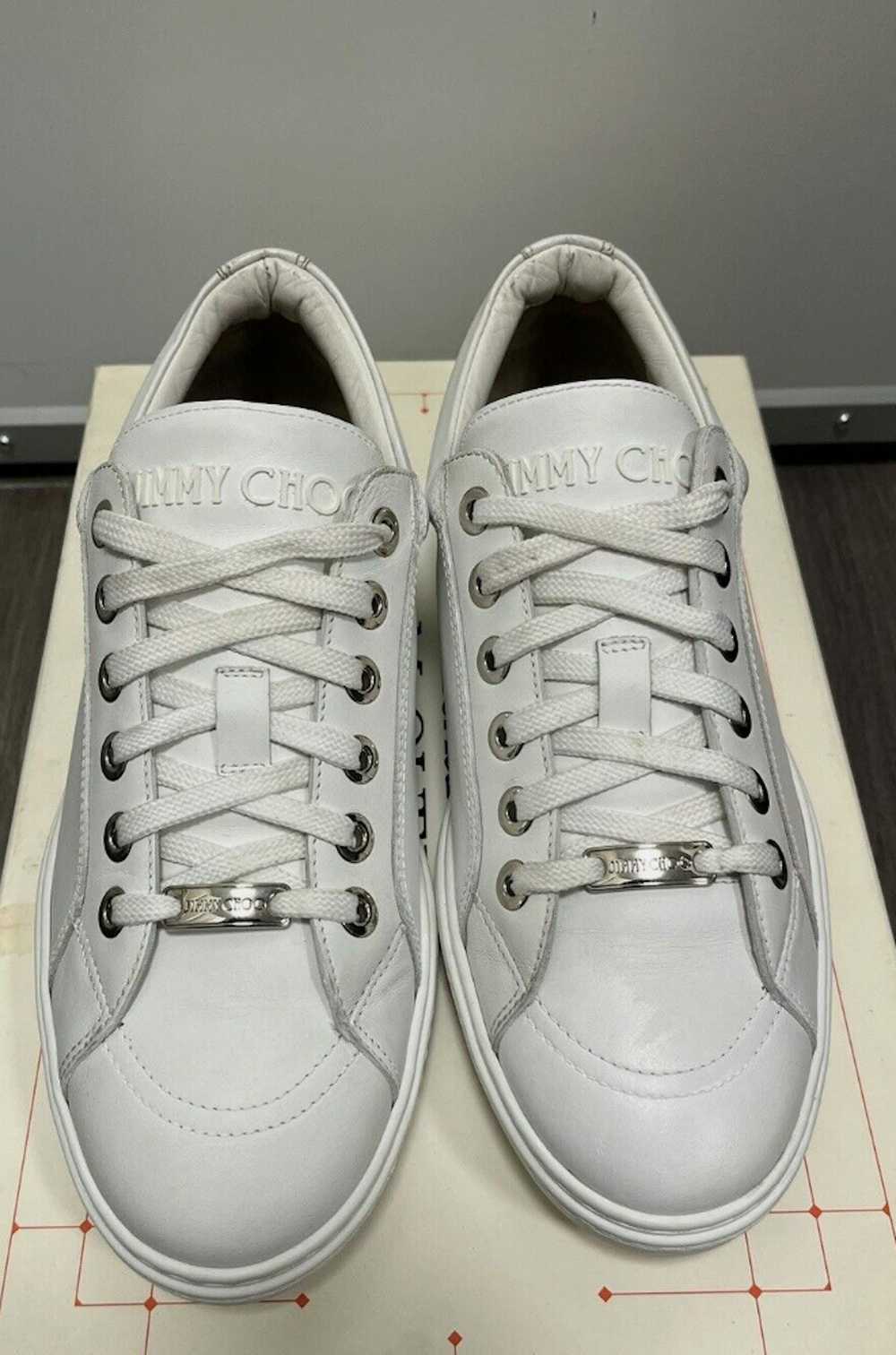 Jimmy Choo Cash White Low Sneakers - image 5