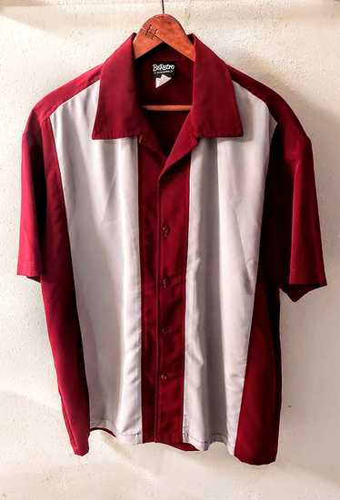 Other Retro style Red and White Bowling shirt