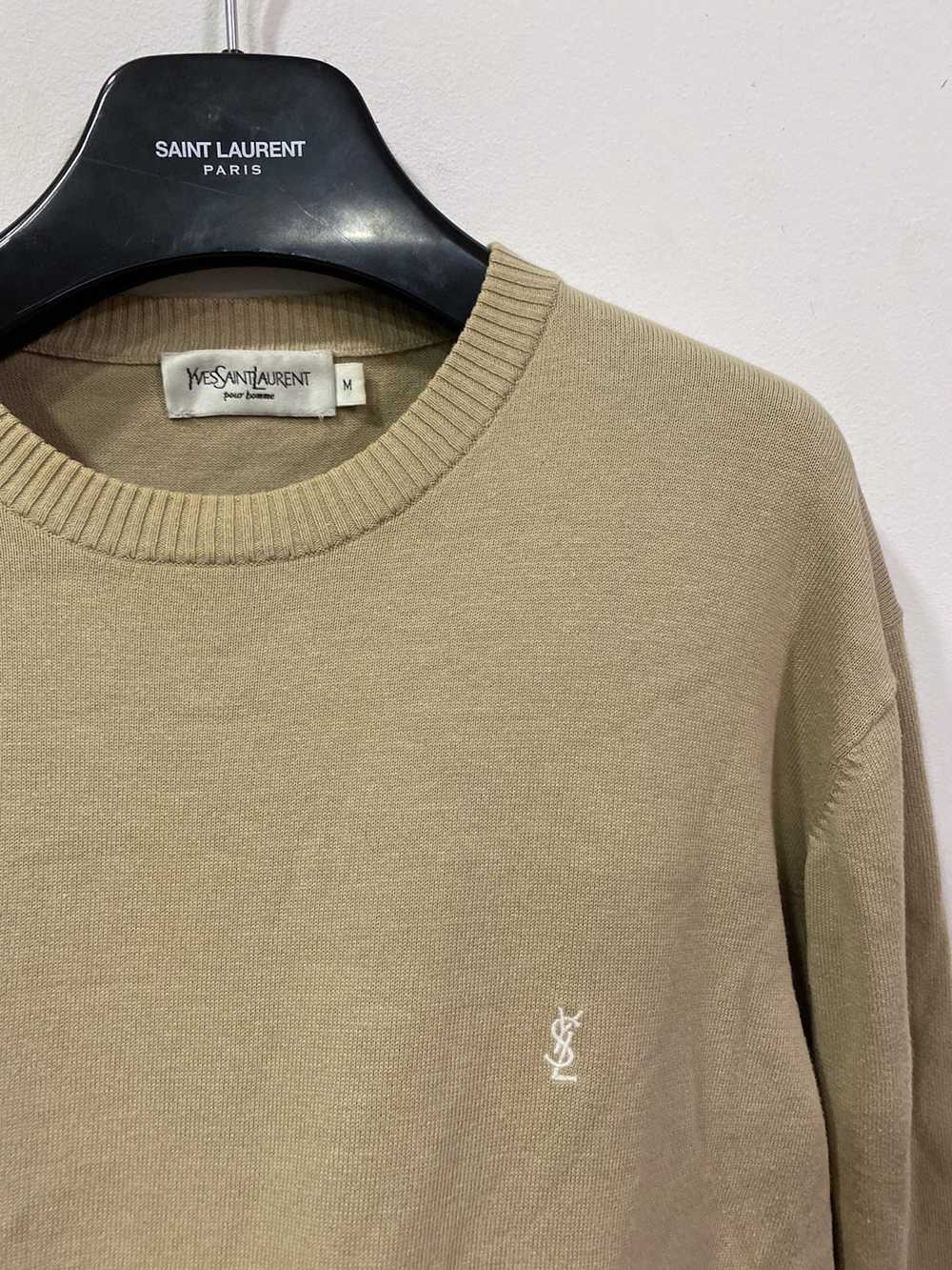 Vintage × Yves Saint Laurent Beige YSL Sweater Li… - image 12