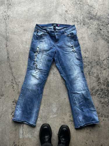 Distressed Denim × Vintage Distressed Blue Jeans - image 1