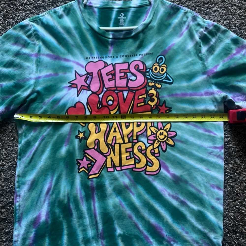 Converse Tie Dye Tees Love Happiness Graphic Shir… - image 7