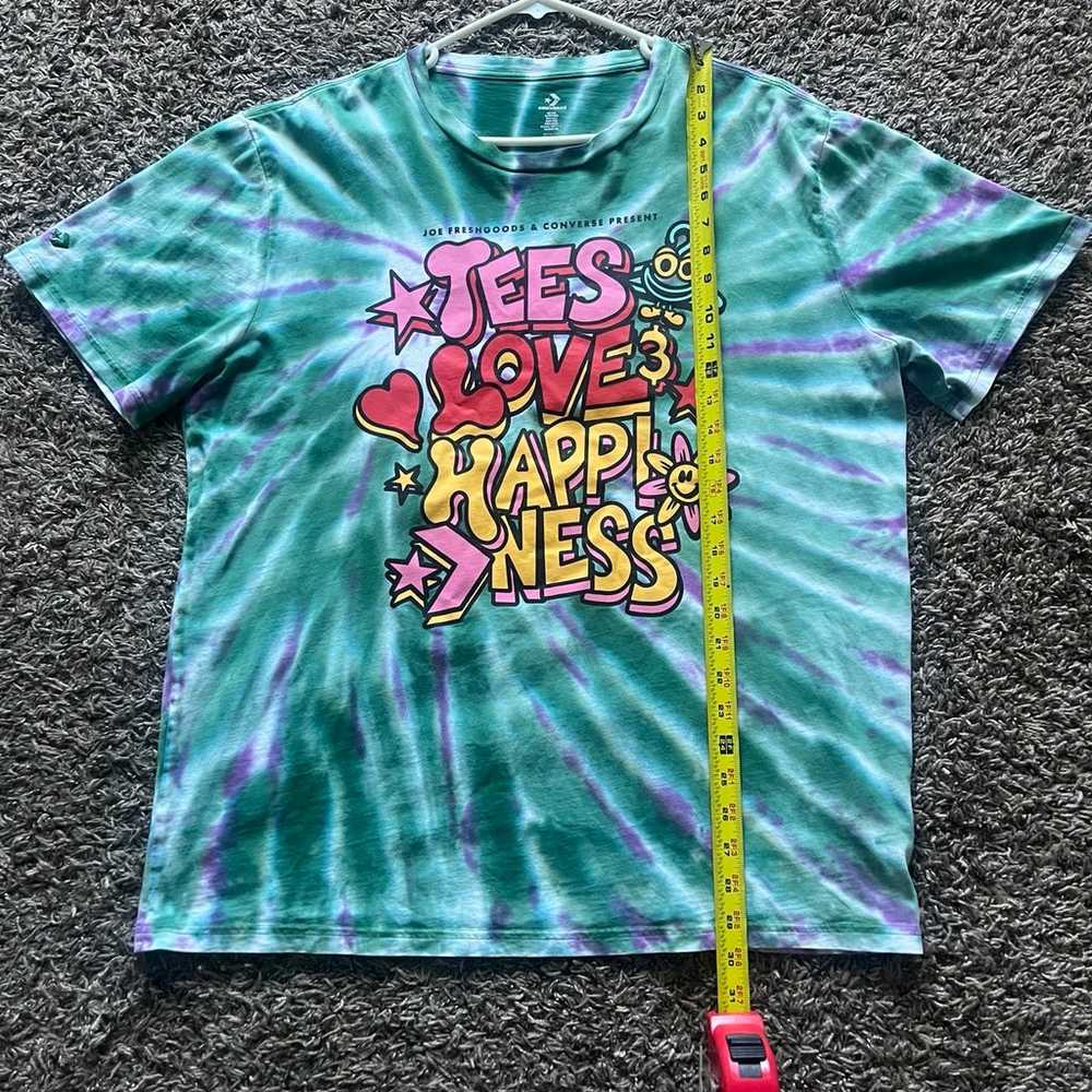Converse Tie Dye Tees Love Happiness Graphic Shir… - image 8