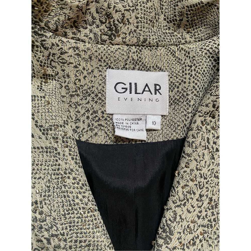 Gilmar Gilar Evenings Snakeskin Stud Gold Button … - image 9