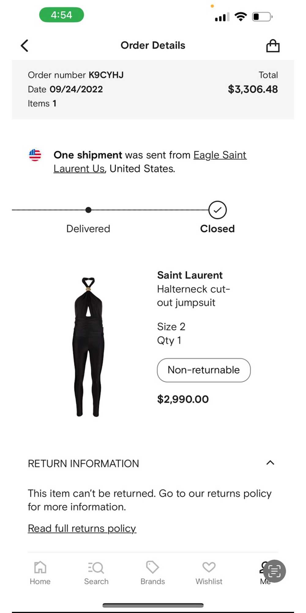 Saint Laurent Paris $3,000 halter neck cutout jum… - image 2