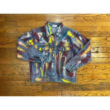 Bill Blass Bill Blass Denim Jacket Hand Crafted S… - image 1