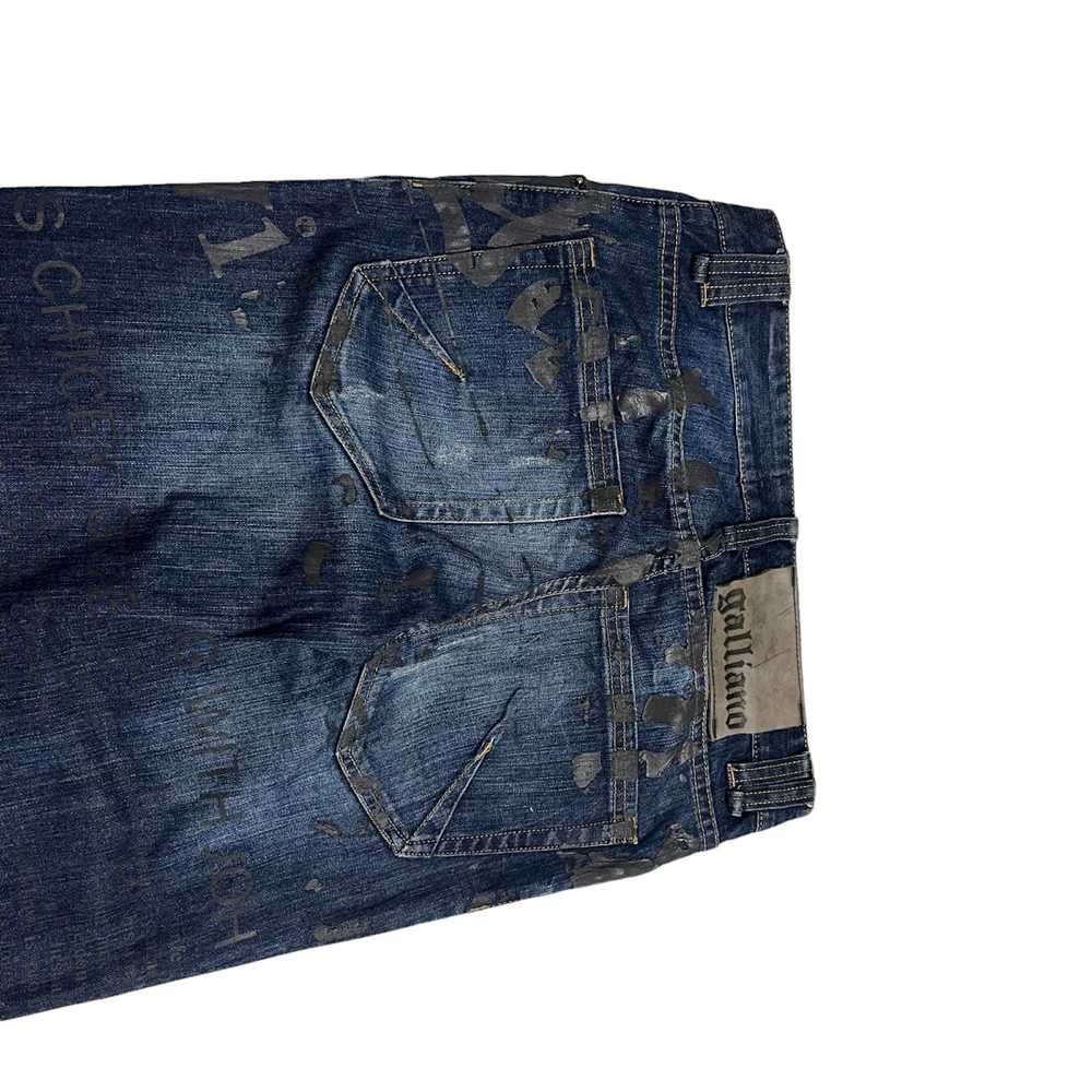John Galliano John Galliano Newspaper Ripped Jeans - image 9