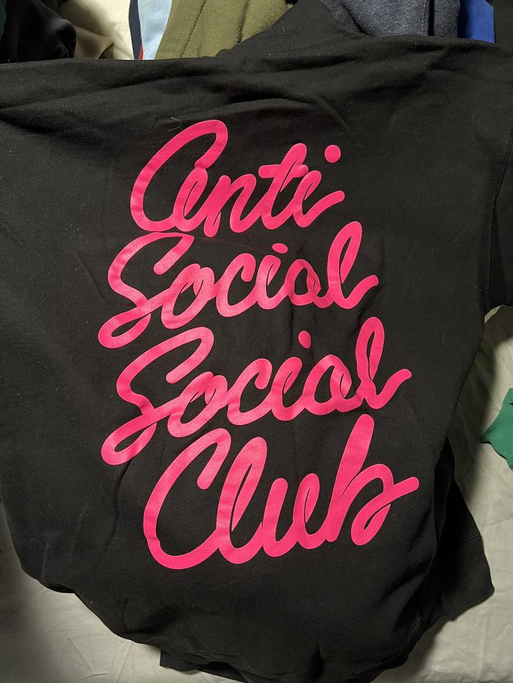 Anti Social Social Club Black with Pink script AS… - image 1