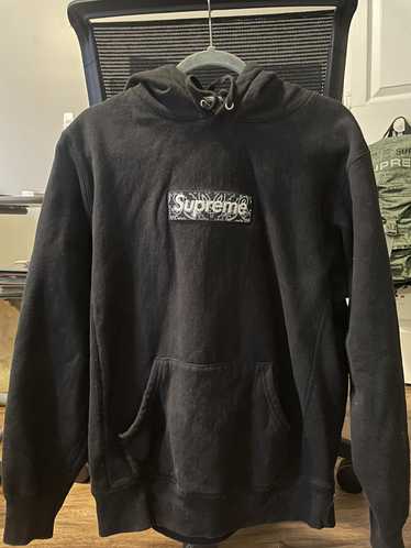 Supreme Bandana Box Logo Hoodie Black (FW19)