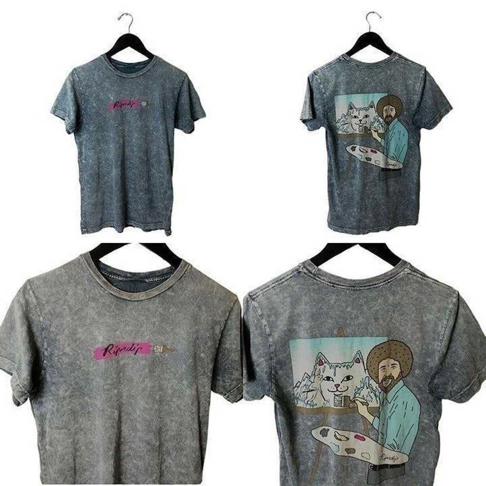 Rip N Dip Art Cat T Shirt Double Sided Ripndip St… - image 1