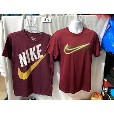 Nike shirts 2 total Maroon color size Small 1 Dri… - image 1