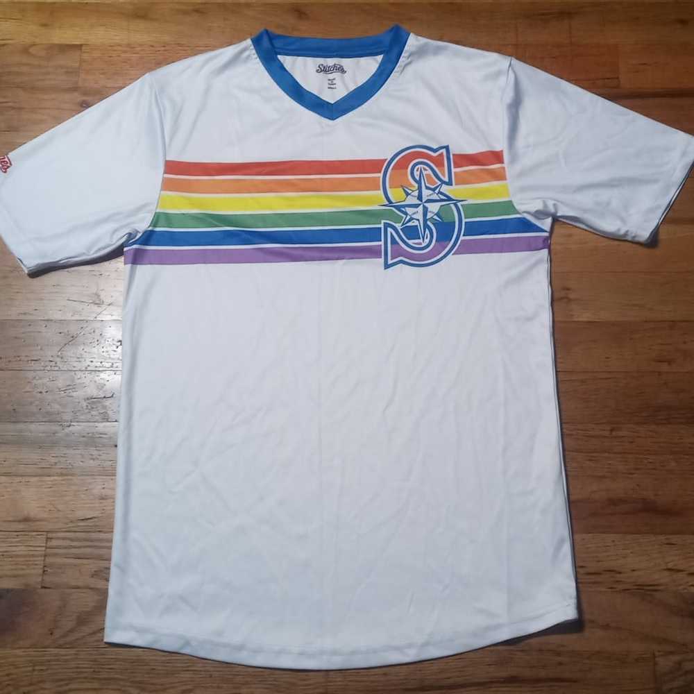Seattle Mariners Rainbow t shirt LGBTQ Seahawks K… - image 2