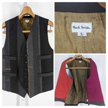 トップス 90s Paul Smith linen vest Women's Ivory Linen Vest Top