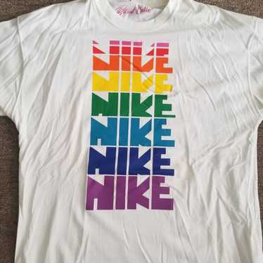 Nike BeTrue Gilbert Baker Pride shirt me - image 1