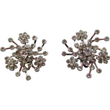 Pennino Crystal Rhinestone Starburst Earrings