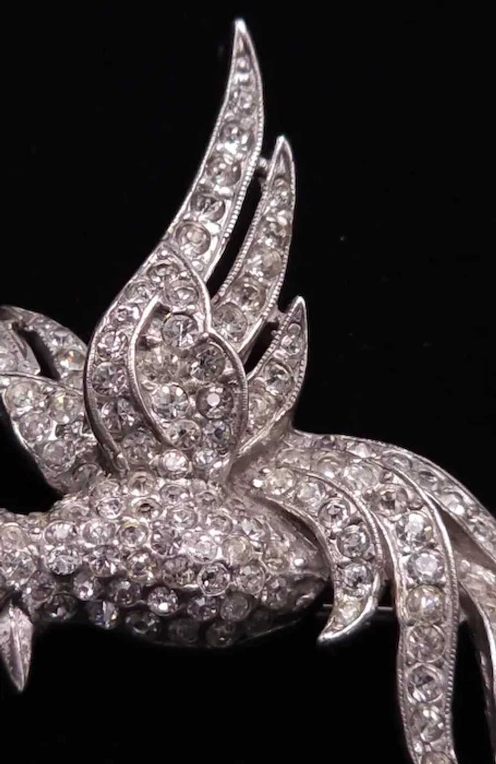 TRIFARI Sterling 'Alfred Philippe' Pave Bird of P… - image 12