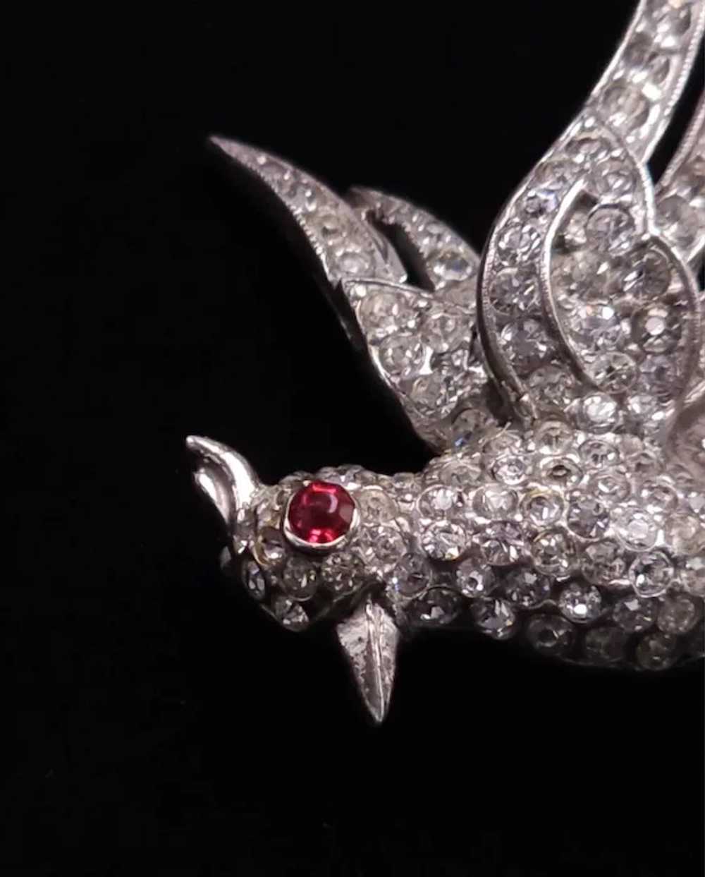 TRIFARI Sterling 'Alfred Philippe' Pave Bird of P… - image 9