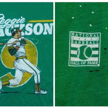 Oakland A's Reggie Jackson Baseball HOF t shirt NE