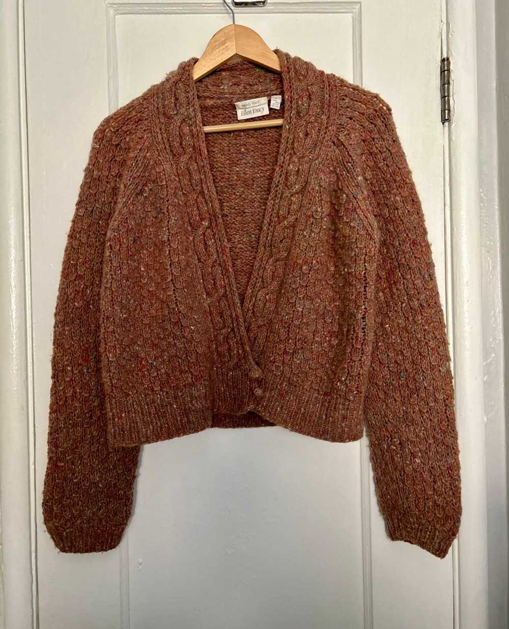 Ellen Tracy Hand knit wool cardigan sweater (8) |… - image 2