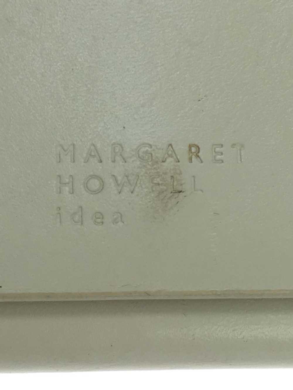 Margaret Howell Long Wallet Leather White Plain W… - image 3