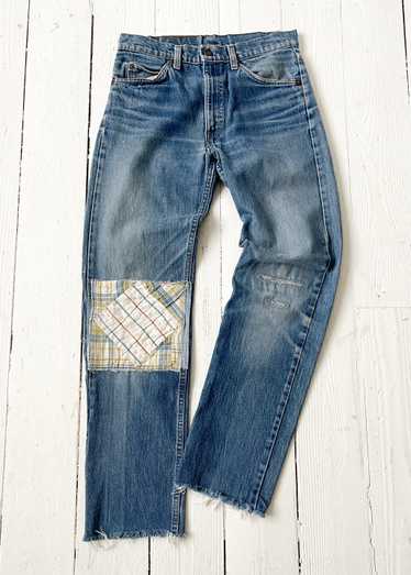 70's levi's patched jeans - Gem