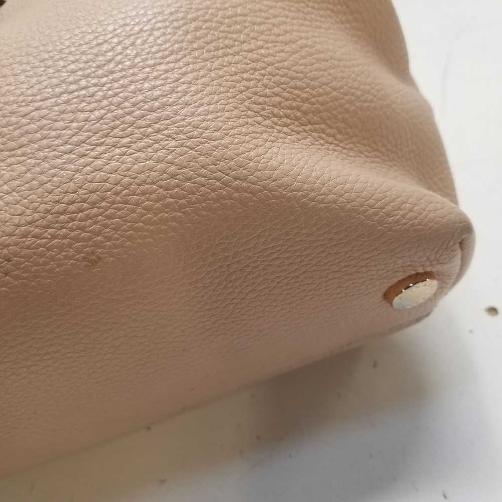 Michael Kors Pebbled Leather Shoulder Bag Beige - image 8