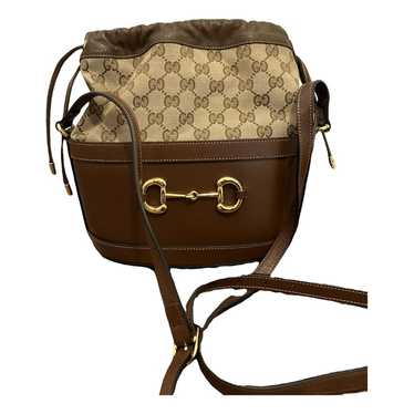 Gucci Horsebit 1955 Bucket leather crossbody bag - image 1