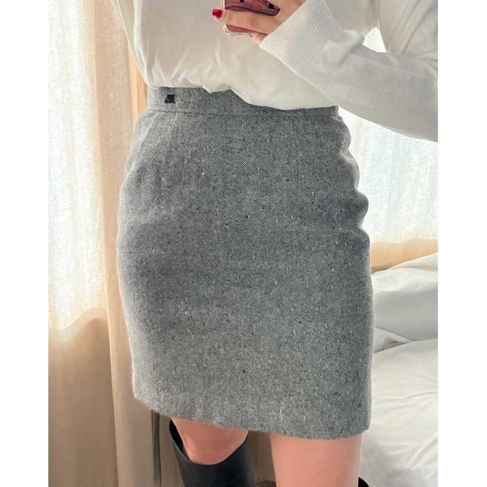 Courrèges Wool mini skirt - image 9
