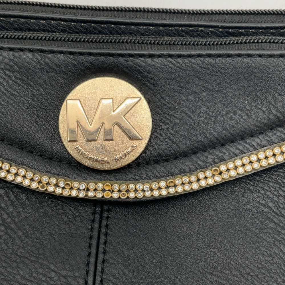 Michael Kors Womens Black Leather Rhinestones Inn… - image 5