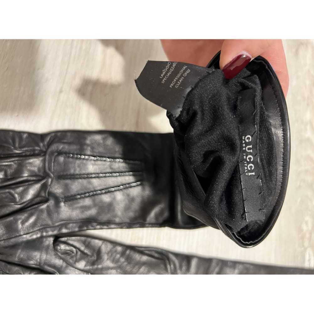 Gucci Leather long gloves - image 3