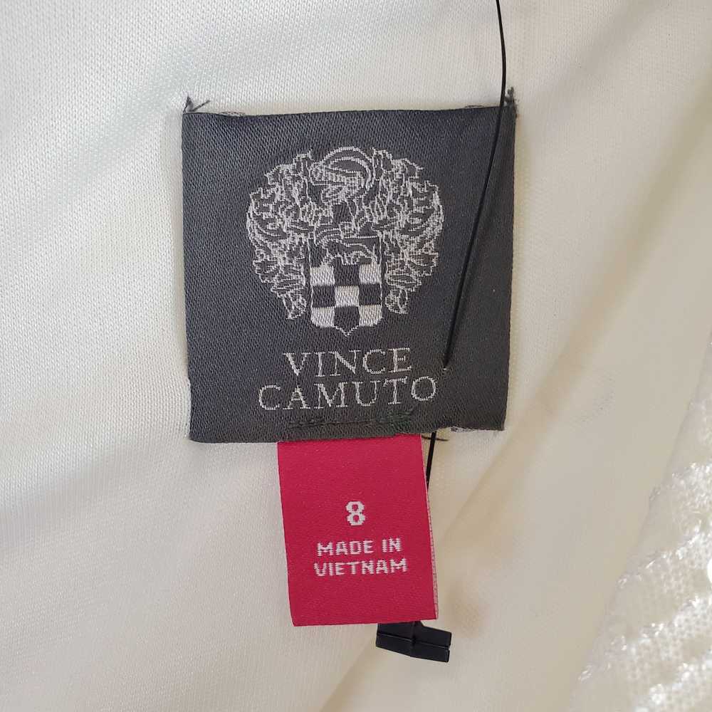 Vince Camuto Women Ivory Sequin Midi Dress Sz 8 N… - image 4