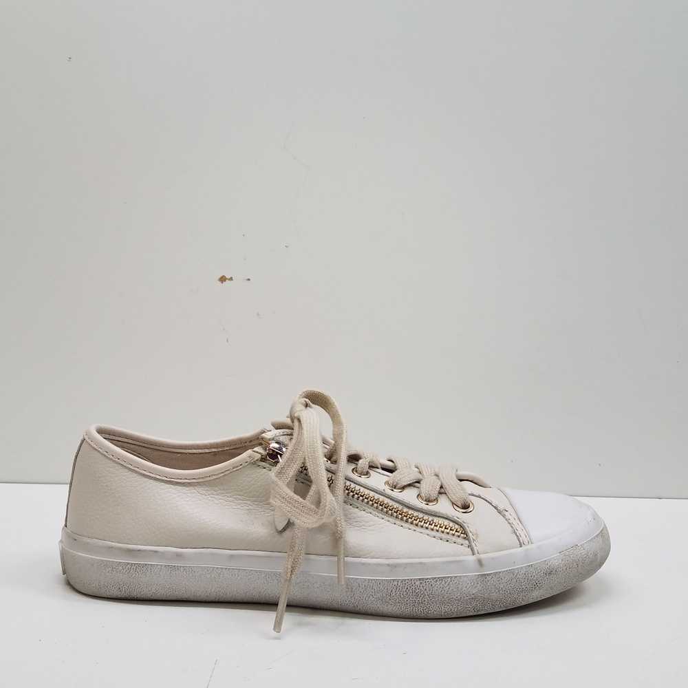 Coach Empire Zipper Ivory Leather Casual Shoes Wo… - image 1