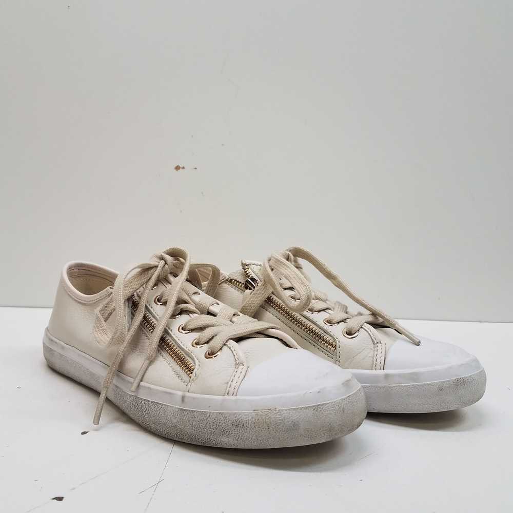 Coach Empire Zipper Ivory Leather Casual Shoes Wo… - image 3